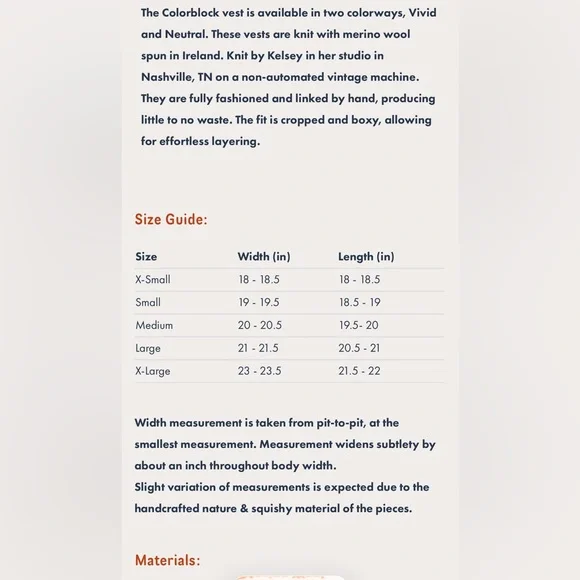 Studio Kelsey Neutral Colorblock Vest - Picture 5 of 5